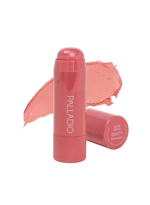 Palladio I'm Blushing 2-in-1 Cheek and Lip Tint, Buildable Lightweight Cream Blush, Sheer Multi Stick Hydrating formula, All day wear, Easy Application, Shimmery, Blends Perfectly onto Skin, Dainty