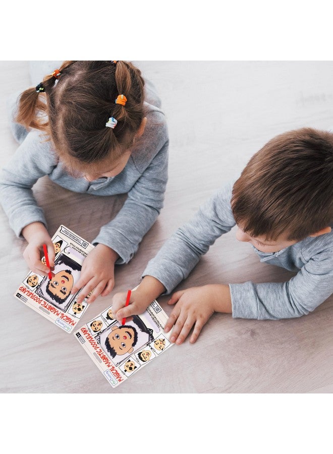 آرت كريتيفيتي لعبة وجه اللحية المغناطيسية - عبوة من قطعتين لعبة وجه مغناطيسية - لوحة رسم مغناطيسية للأطفال - ابتكر أنماط مختلفة للشعر واللحية - ألعاب قديمة من الستينيات والسبعينيات والثمانينيات - ألعاب نوستالجية - Image 5