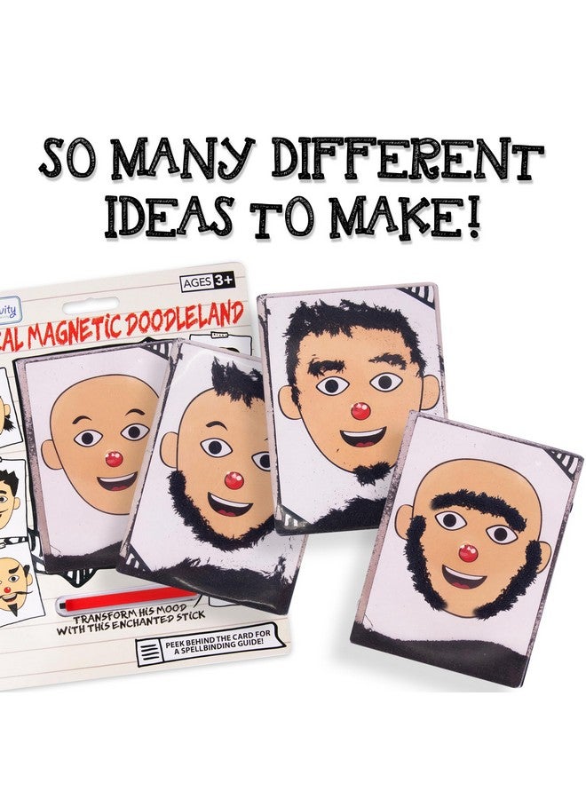 آرت كريتيفيتي لعبة وجه اللحية المغناطيسية - عبوة من قطعتين لعبة وجه مغناطيسية - لوحة رسم مغناطيسية للأطفال - ابتكر أنماط مختلفة للشعر واللحية - ألعاب قديمة من الستينيات والسبعينيات والثمانينيات - ألعاب نوستالجية - Image 4