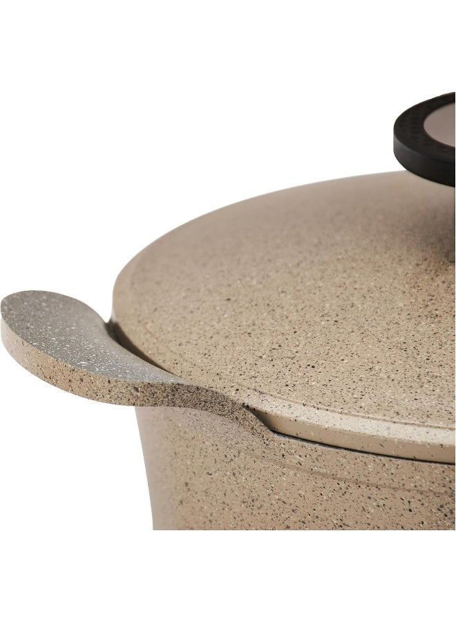 Neoflam 8-Pieces Granite Xtrema Cookware Set Beige 20/24/26/28cm - Image 3