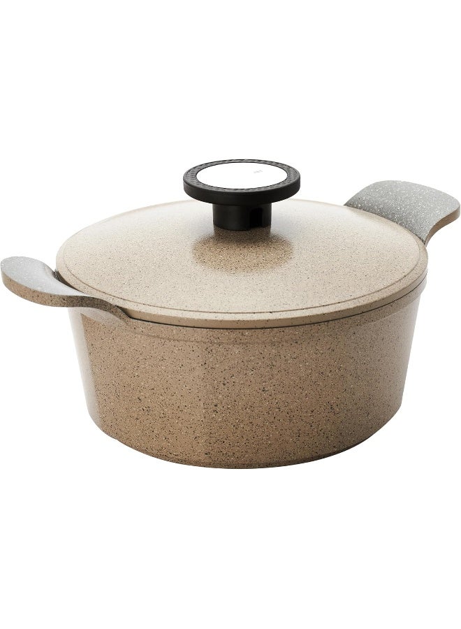 Neoflam 8-Pieces Granite Xtrema Cookware Set Beige 20/24/26/28cm - Image 2