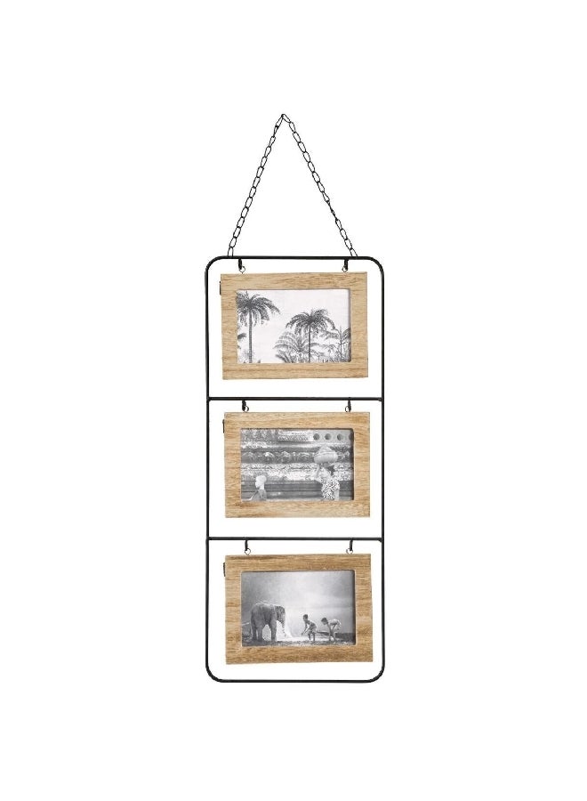 atmosphera 6-Picture Wall Mounted Decorative Easy-Hanging Photo Frame Multicolour 52 x 22 x 1 cm 162258 - Image 3