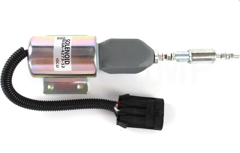 SINOCMP 12V Shut Off Solenoid for Ford 7.8L Engine - CP-U0372 Fuel Shutdown Solenoid - Image 2