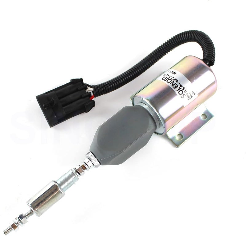 SINOCMP 12V Shut Off Solenoid for Ford 7.8L Engine - CP-U0372 Fuel Shutdown Solenoid - Image 3