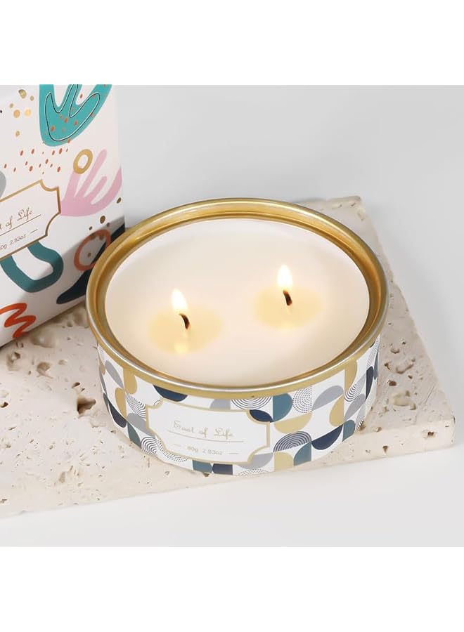 The Bros Scented Candles for Home Luxury Scented Candles Gift Set Natural Soy Wax Double Wick Aromatherapy Candles Fresh Floral Fragrance 18 Hour Burn Time Ideal for Birthdays Bath Yoga Diwali Christmas - Image 5