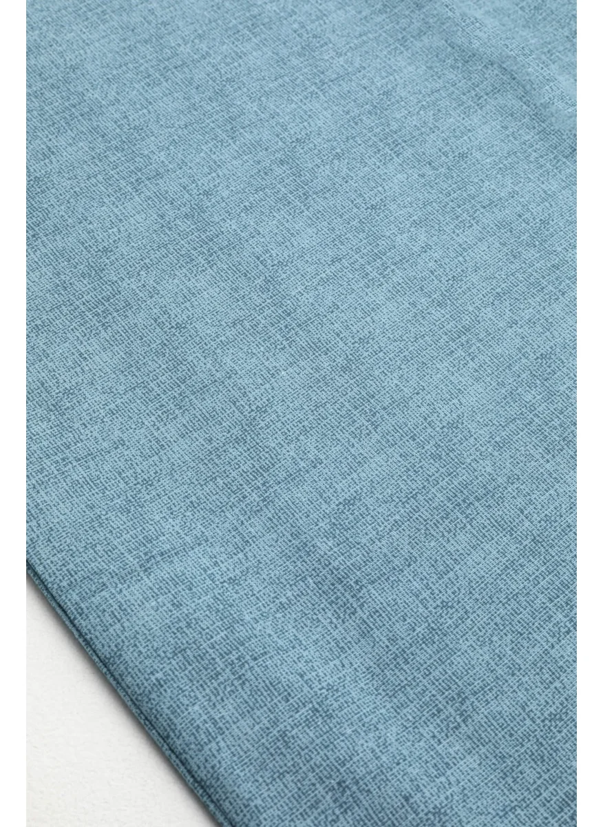 Favora Glitter Solid Color Single Elastic Duvet Cover Set - Dark Turquoise