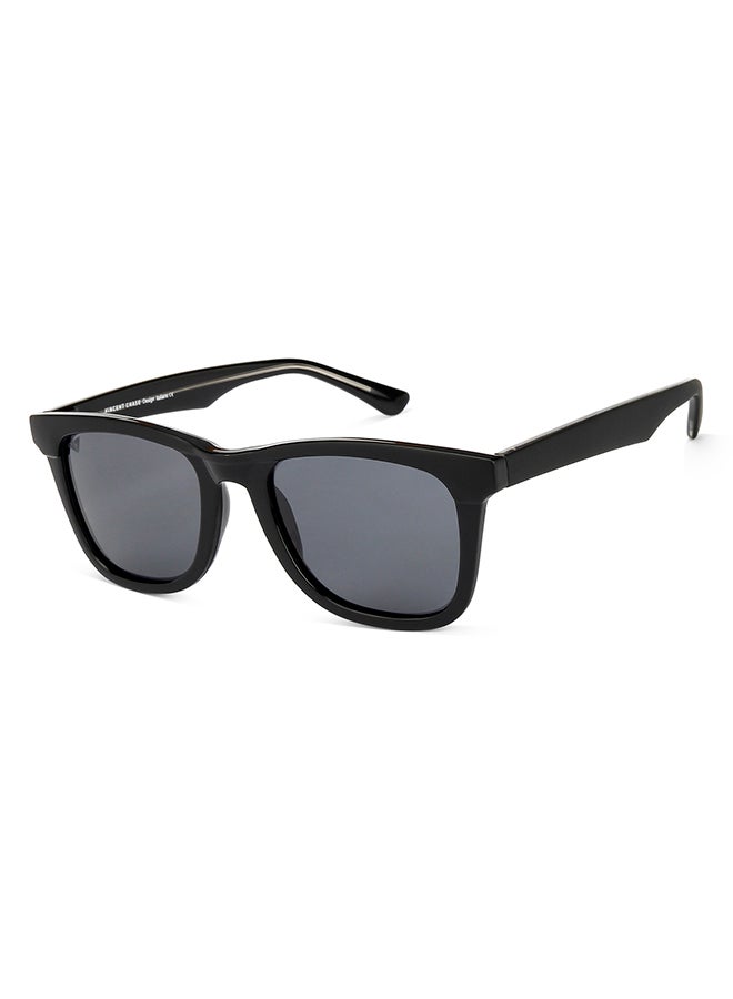 VINCENT CHASE Unisex VINCENT CHASE By Lenskart | Mirage Full Rim Wayfarer Polarized & UV Protected Sunglasses For Men & Women VC S11742 - 51mm - Black - Image 2