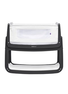 Snuz Pod4 Bedside Crib For Infant And Baby, Increased Air Flow For Better Sleep , 3D Breathable Mattress, Machine Washable Liner, Rocking Stand Suitable From 0 To 6 Months L100 X 49 X H95 - Slate  - Image 1