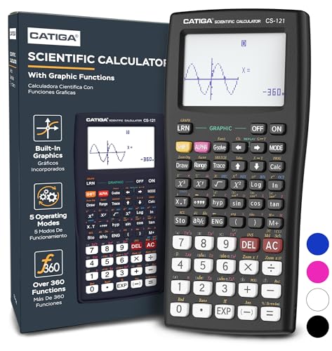CATIGA Scientific Calculator with Graphic Functions, Multiple Modes with Intuitive Interface, Perfect for Beginner and Advanced Courses, High School or College, CS-121 - Image 1