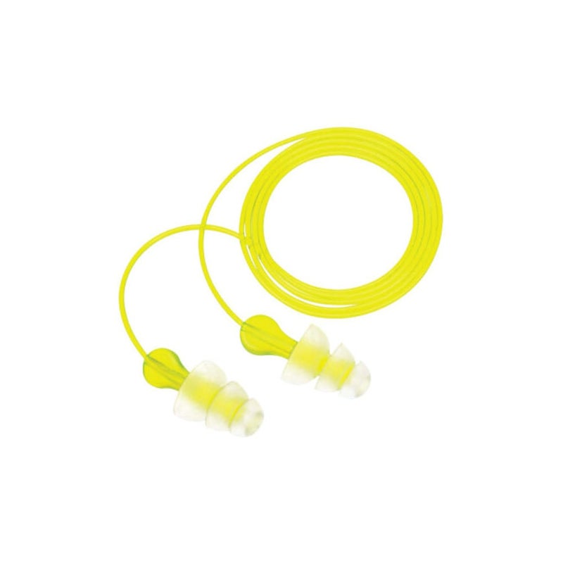 3M TriFlange Earplugs TriFlange Corded 100Pack R3P3000