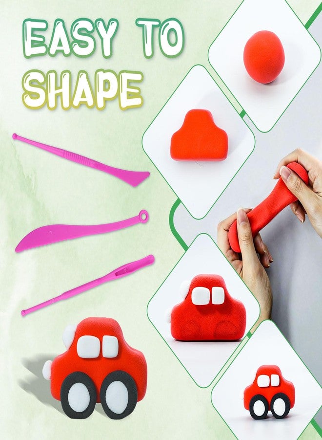 Cocurb Air Dry Clay - 36 Colors Modeling Clay for Kids, Boys and Girls, Air Dry Clay Bulk Kit for Adults with 3 Sculpting Tools and Instructions, Safe, Non-Toxic, DIY Model Magic Clay Gifts Kids Toys - Image 3