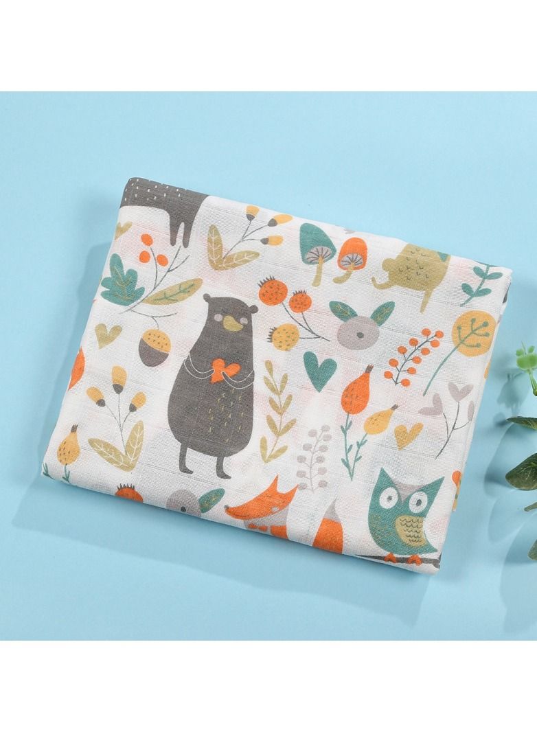 Loquat Pure Cotton Cartoon Printed Bath Towels