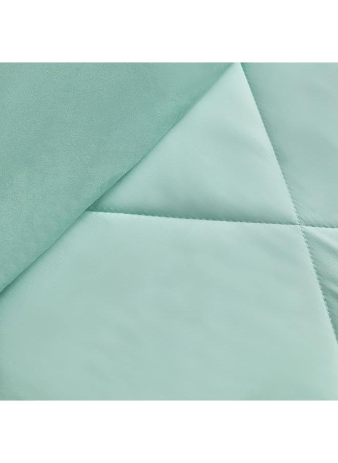 Home Box - Derby 2-Piece Twin Reversible Microfibre Comforter Set - 160x220 cm - Image 1