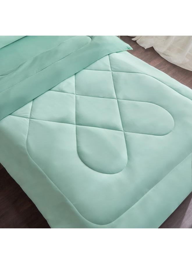 Home Box Derby 2-Piece Twin Reversible Microfibre Comforter Set - 160x220 cm  - Image 5