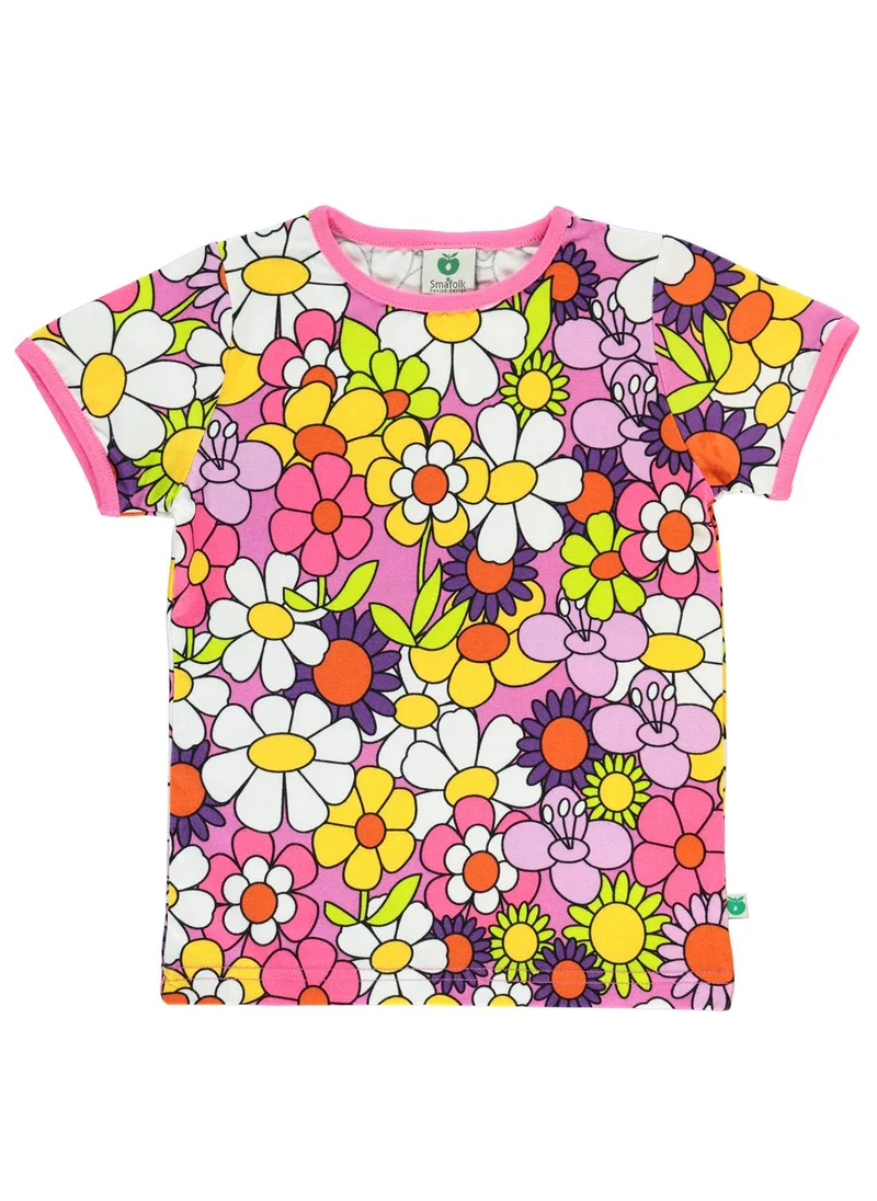 Småfolk T-shirt with flowers
