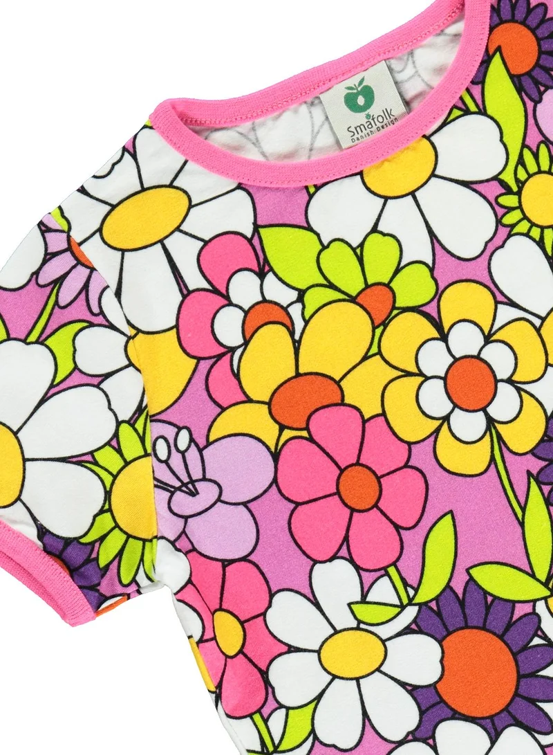 Småfolk T-shirt with flowers