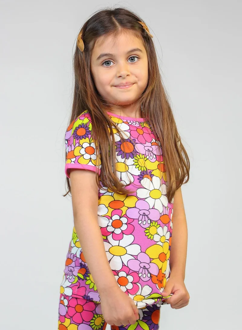 سموفولك تيشيرت بالزهور