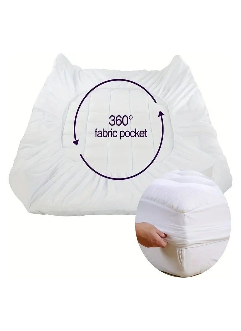 Brides Hotel cloud felt bed, size 200 x 200 cm - height 14 cm - white  - Image 5