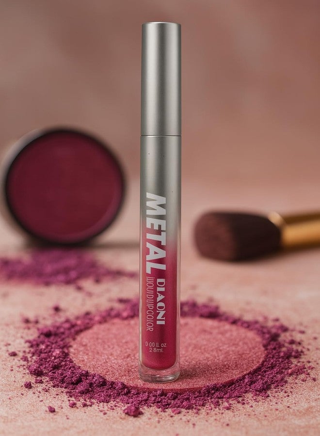 MAKE UP FOR LIFE Metal Diaoni Liquid Lip Color - High-Shine Metallic Finish, Long-Lasting, Smudge-Proof & Lightweight Lip Stain for Bold Glamorous Lips - Image 2