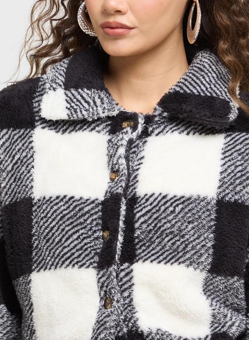 Ginger Plaid Wool Jacket