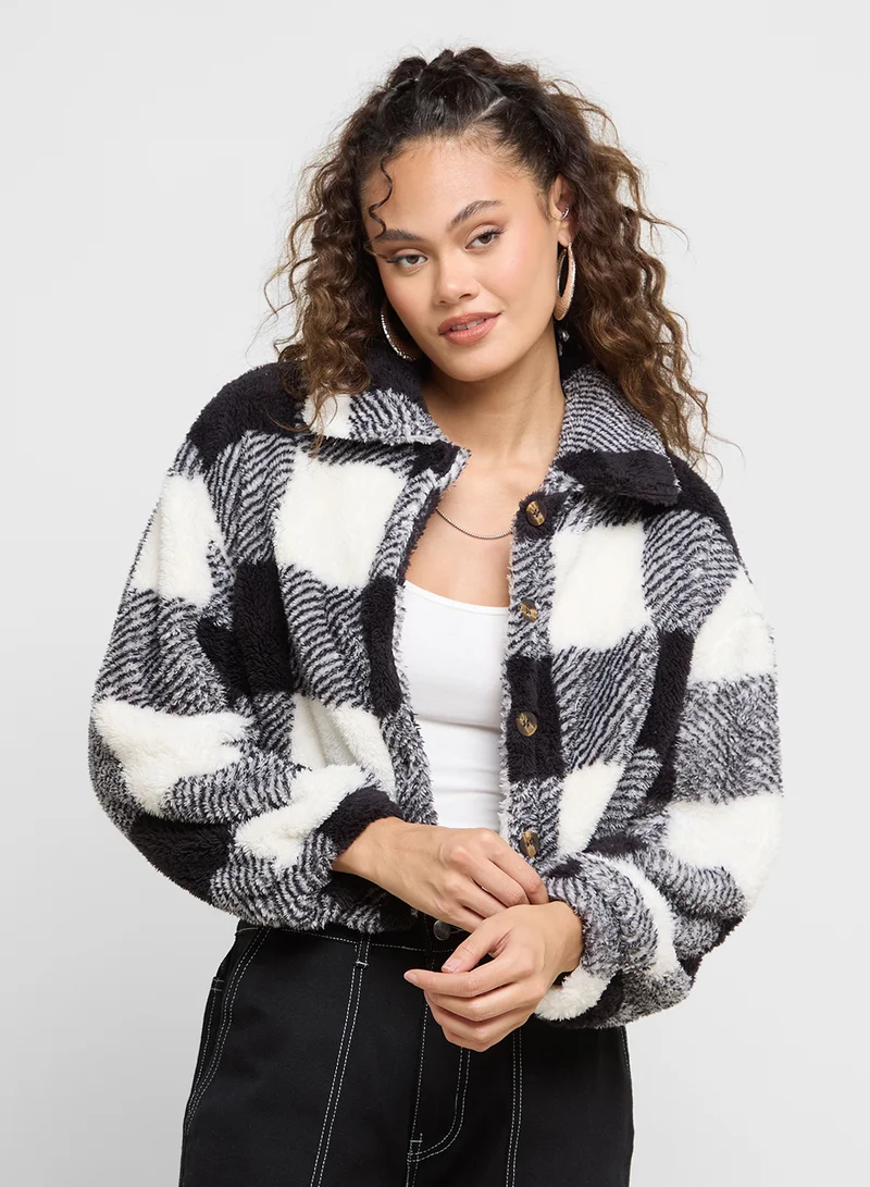 Ginger Plaid Wool Jacket