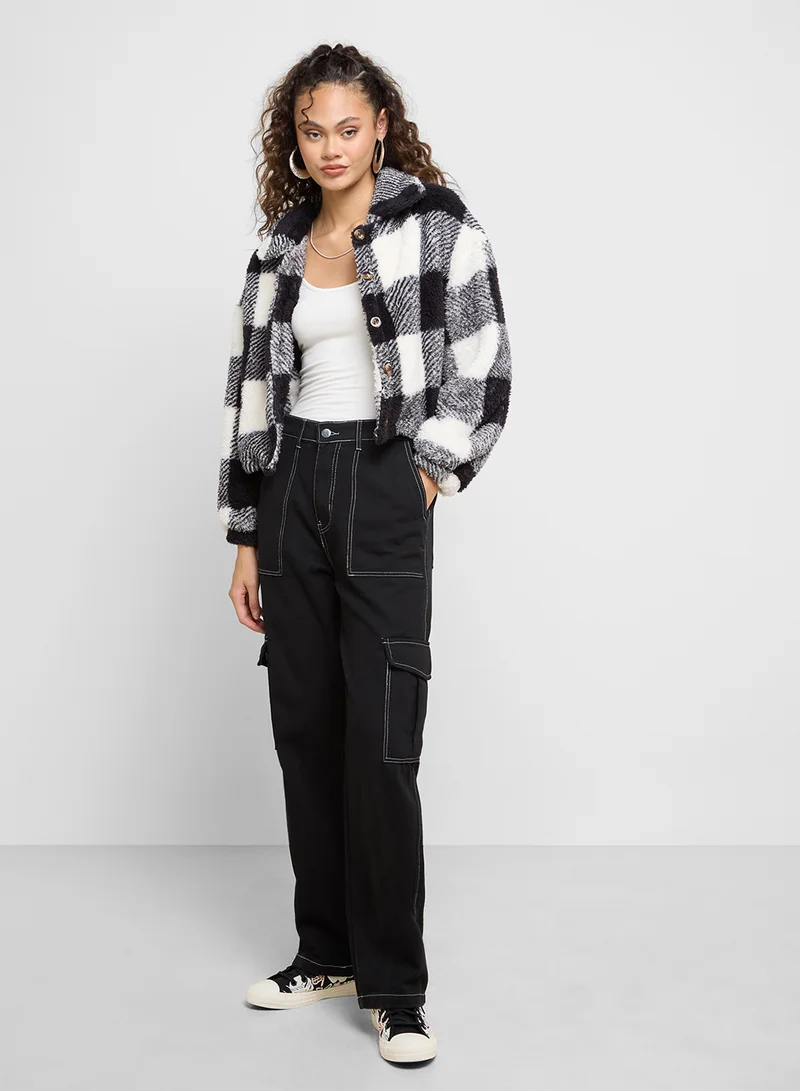 Ginger Plaid Wool Jacket