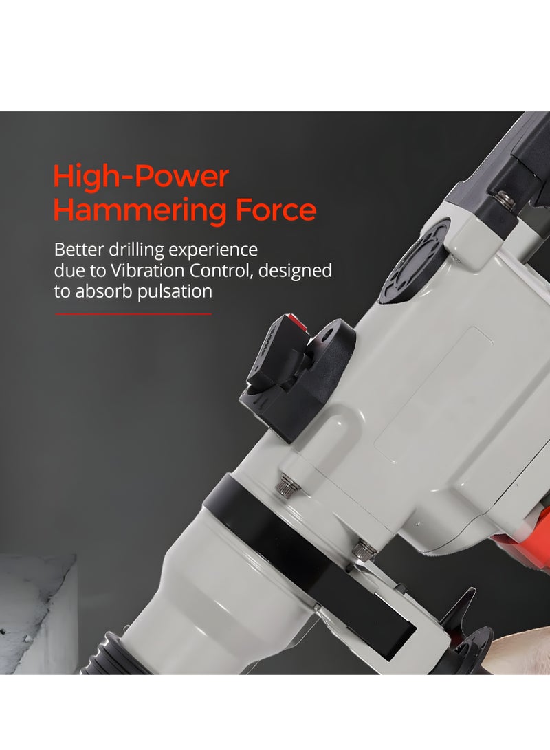 AFRA Electric Rotary Hammer, 26MM, 750W, 3200/Min Rated Impact, Concrete: 26mm Max Capacity, Hammer & Demolition, AFT-26-750RHRD, 1-Year Warranty - Image 3