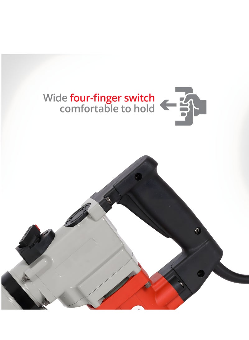 AFRA Electric Rotary Hammer, 26MM, 750W, 3200/Min Rated Impact, Concrete: 26mm Max Capacity, Hammer & Demolition, AFT-26-750RHRD, 1-Year Warranty - Image 5