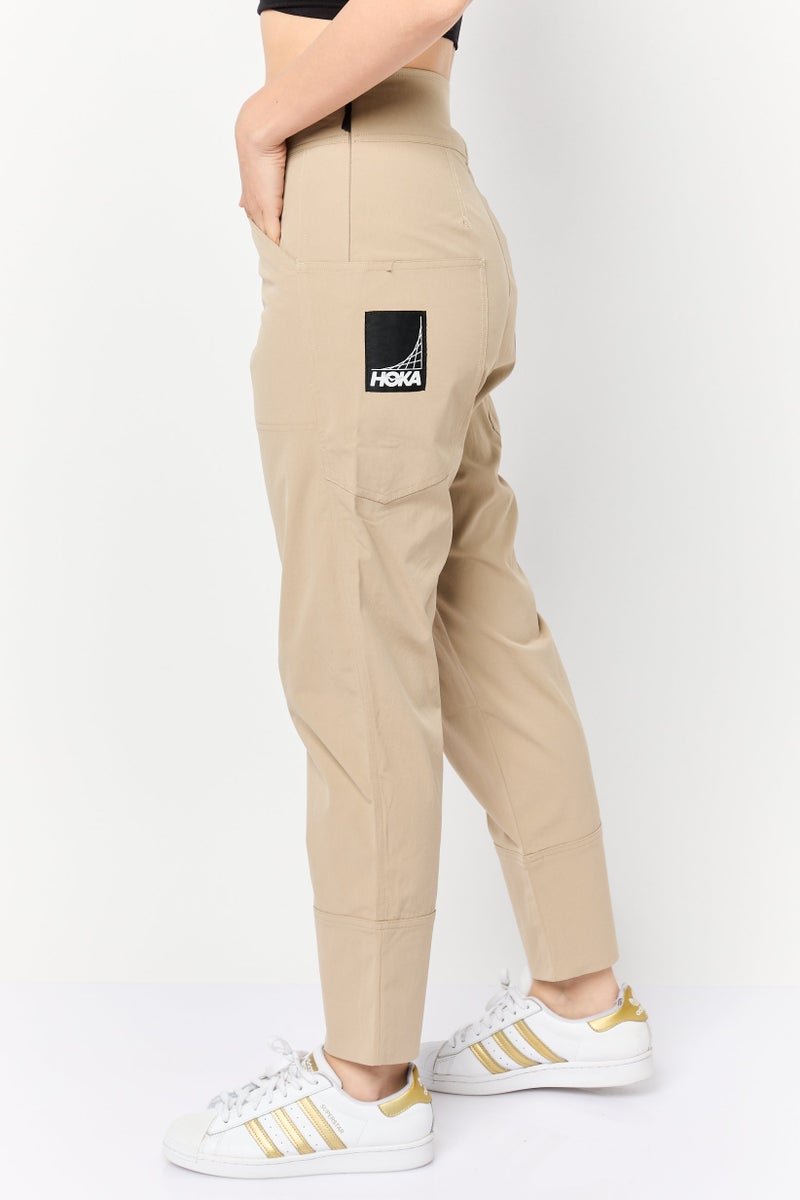 Hoka Women Sportswear Fit Outdoors Track Pants, Tan  - Image 4