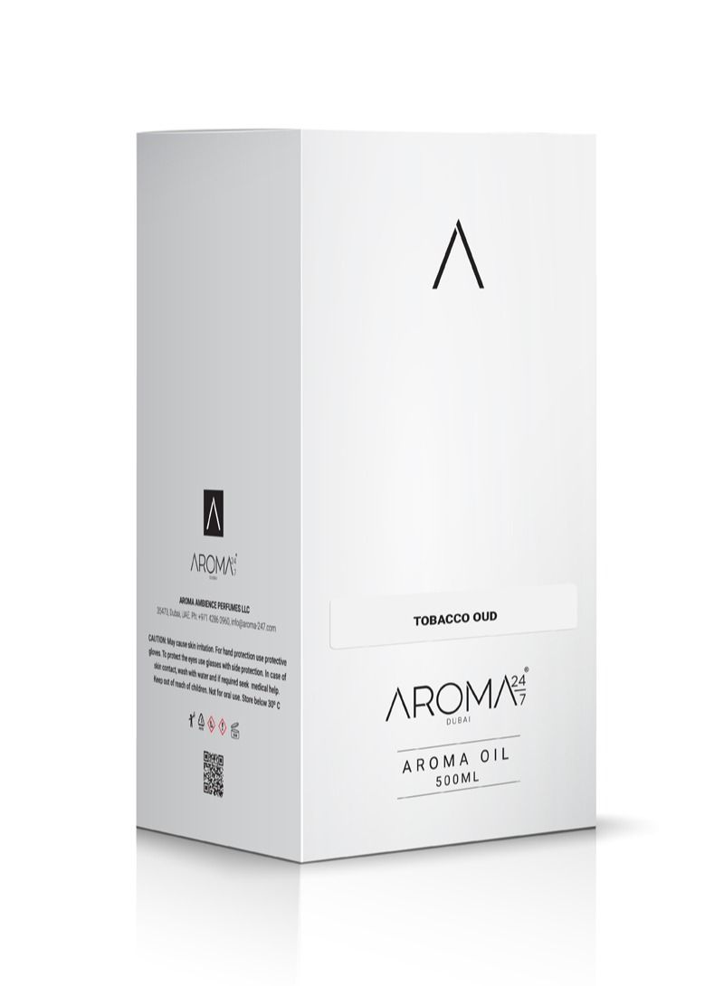 أروما 24/7 زيت عطري لموزعات الرائحة- Tobacco oud 500ML - Image 3