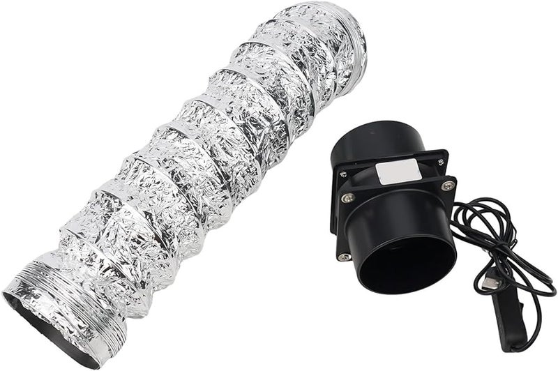 USB Solder Smoke Absorber Fume Extractor Fan Adjustable Speed 3M Duct Fan Plus 1m Pipe - Image 3