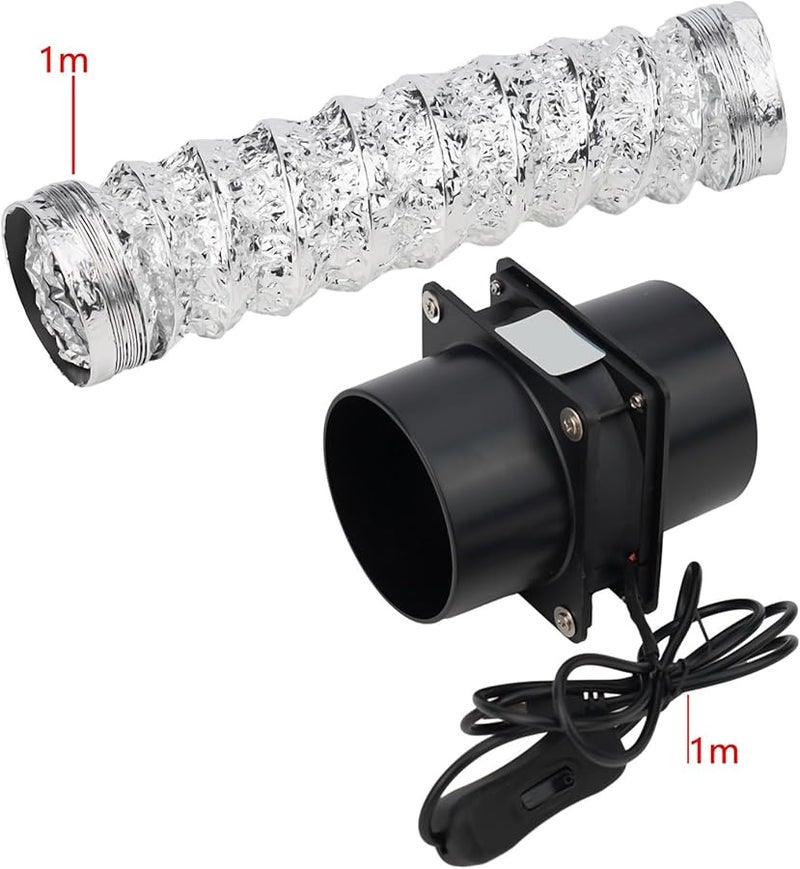 USB Solder Smoke Absorber Fume Extractor Fan Adjustable Speed 3M Duct Fan Plus 1m Pipe - Image 5