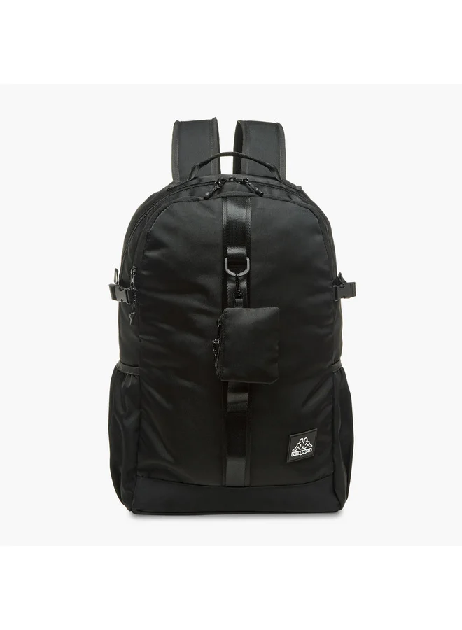 كابا Unisex Logo Applique School Backpack with Pouch - 19x30x47 cm
