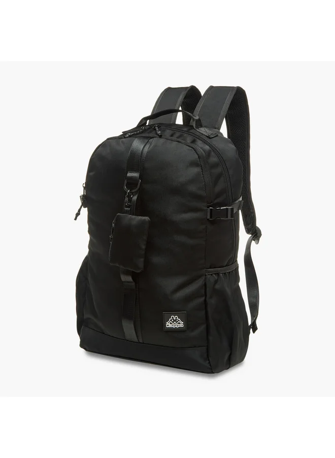 كابا Unisex Logo Applique School Backpack with Pouch - 19x30x47 cm