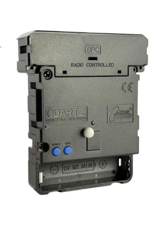 Compas Radio-Controlled Clock Automatic Time Setting Simple Wall Clock Living Room Examination Room Clock Wall-Mounted 2731 Black 35Cm - Image 3