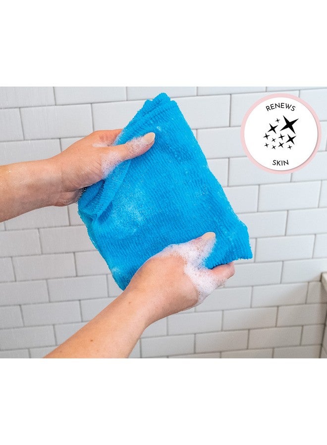 إس آند تي إن سي مقشر الجسم، مقشر الظهر للاستحمام وقماش التقشير، 11.8 بوصة × 35.4 بوصة، 3 عبوات متنوعة - Image 4