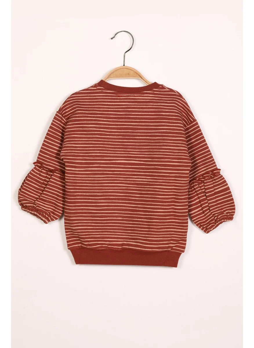 Zeyland Girl Striped Pullover Sweatshirt (2-7 years old)