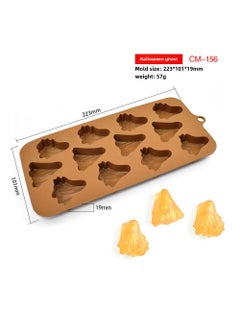 Halloween Pumpkin Silicone Mold Witch Skull Candy (57g) Ghost CM-156