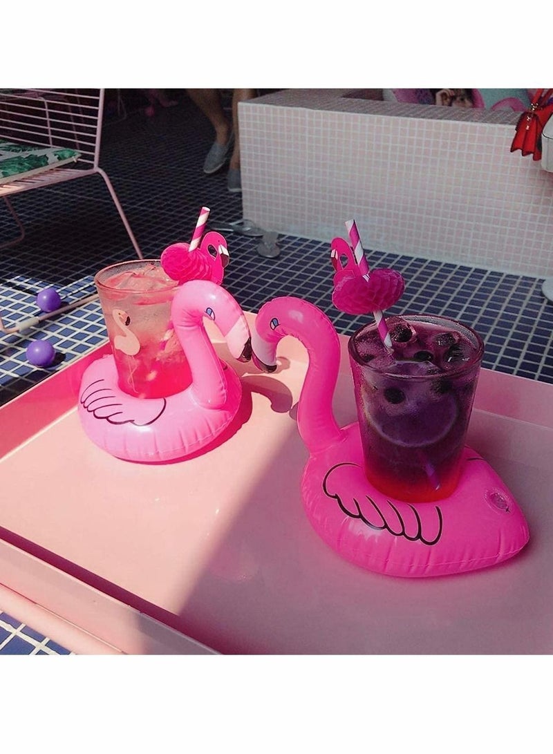 واي آند دي Inflatable Cup Holder 16 Pack for Pool Bar Float Cooler Food Tray Floating Drink Floats Beer Bottle Summer Party Toy Kids Adults - Image 4