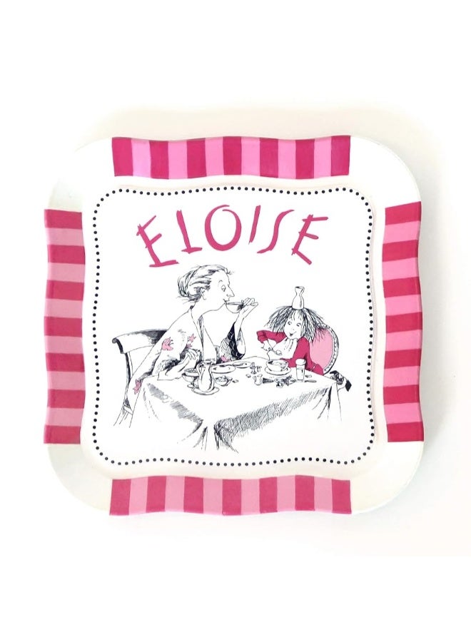 YOTTOY Eloise Collection 12Piece Kids Tin Tea Set Toy with Illustrations Sturdy Carrying Case - Image 3