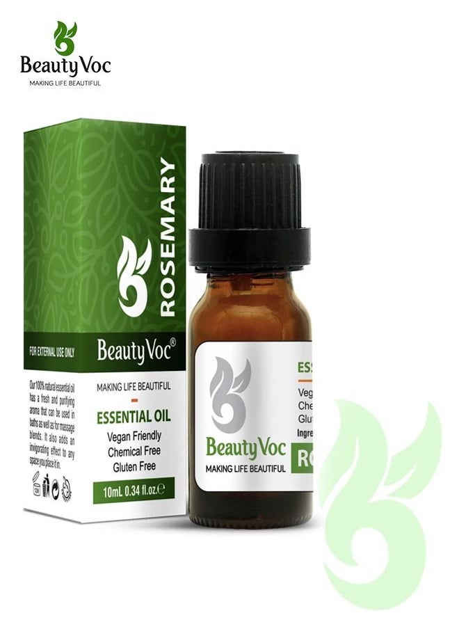 BEAUTY VOC Rosemary Hair Oil Enriched with antioxidants and nutrients nourishes and strengthens follicles, stimulates growth, reduces hair fall prevents breakage, and balances scalp for revitalized hair, 10ml  - Image 1