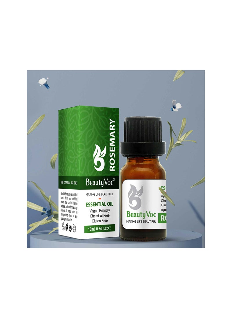 BEAUTY VOC Rosemary Hair Oil Enriched with antioxidants and nutrients nourishes and strengthens follicles, stimulates growth, reduces hair fall prevents breakage, and balances scalp for revitalized hair, 10ml  - Image 2
