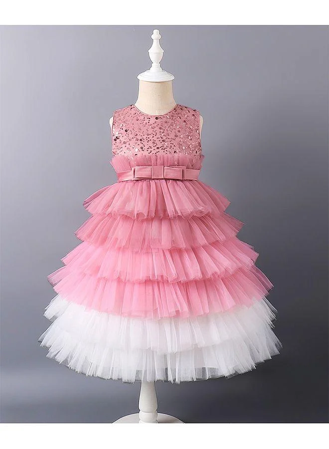 Mark & Mia Mark & Mia Sequins Embellished Sleeveless Party Dress - Pink