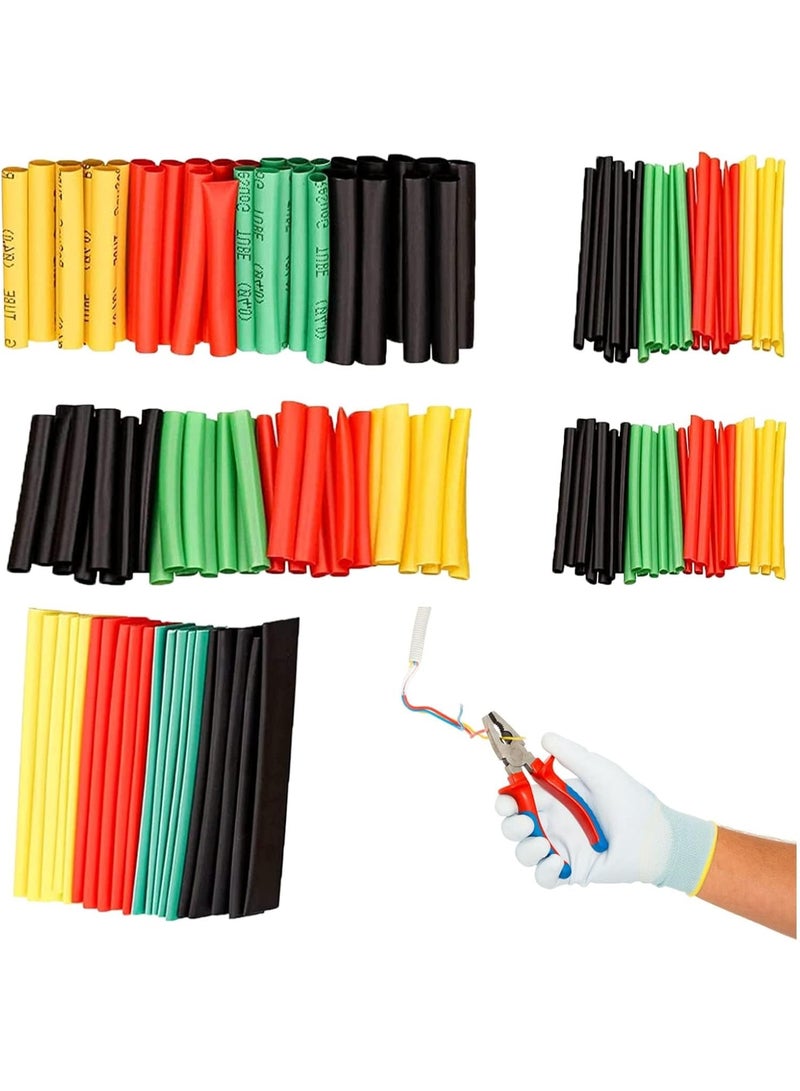 Generic Heat Shrink Tubes Set Multicolor – Assorted Sizes Heat Shrink Tubing for Wire Insulation & Protection – Electrical Heat Shrink Sleeves for Cables & Electronics - Image 1