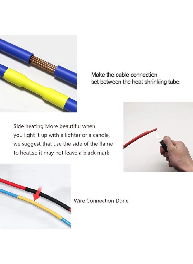 Generic Heat Shrink Tubes Set Multicolor – Assorted Sizes Heat Shrink Tubing for Wire Insulation & Protection – Electrical Heat Shrink Sleeves for Cables & Electronics - Image 5