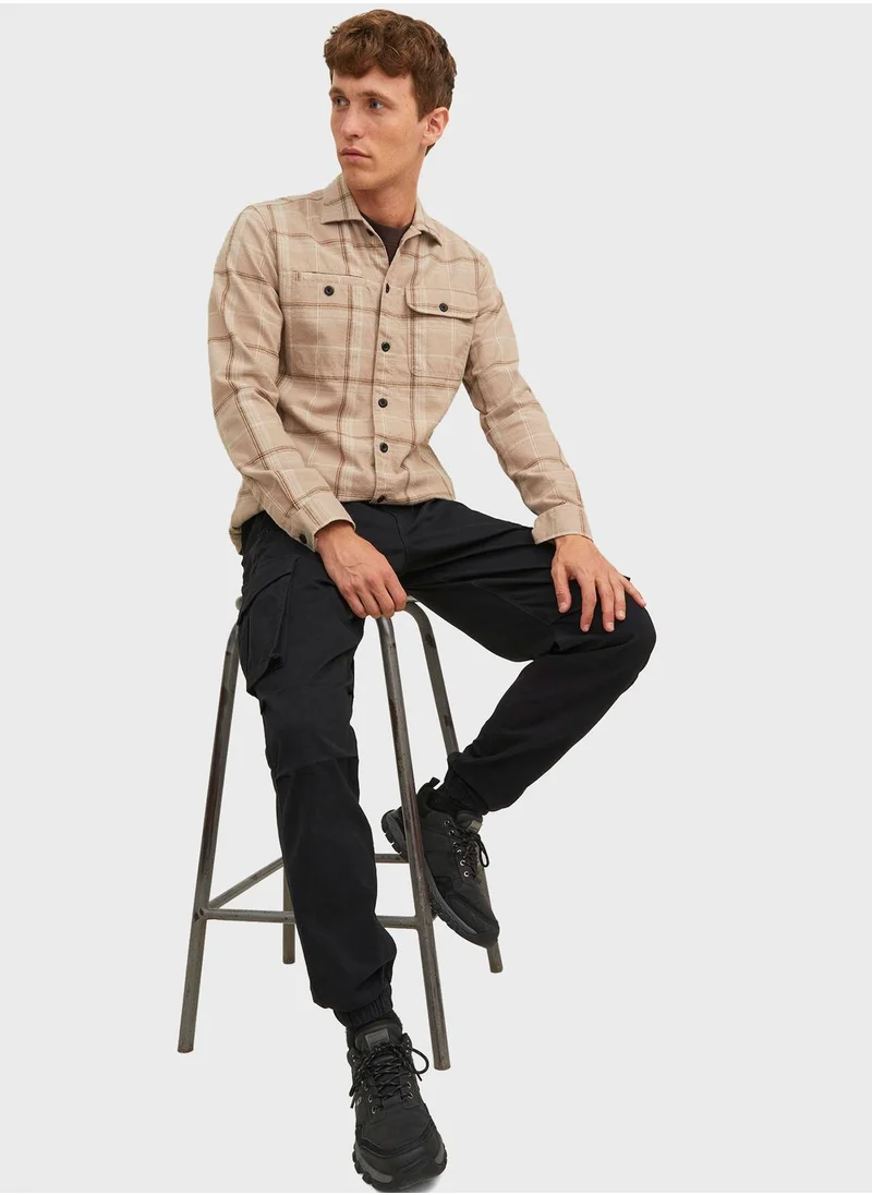 JACK & JONES Jpstkane Jjnoah Pocket Detail Drawstring Cargo Pants