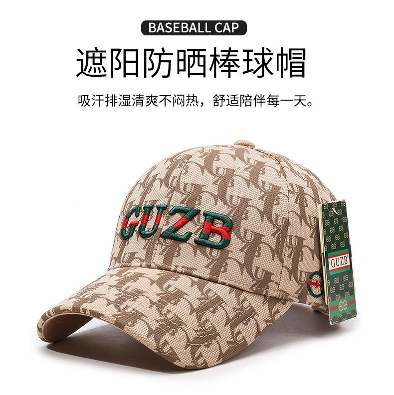 Letter Baseball Cap Embroidered Outdoor Sun Hat Cotton - Image 2