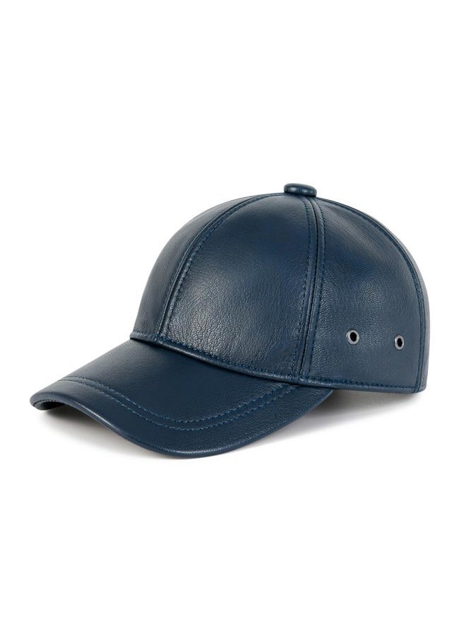 FEINION Men's Leather Hat Adjustable Genuine Leather Baseball Cap - Image 1