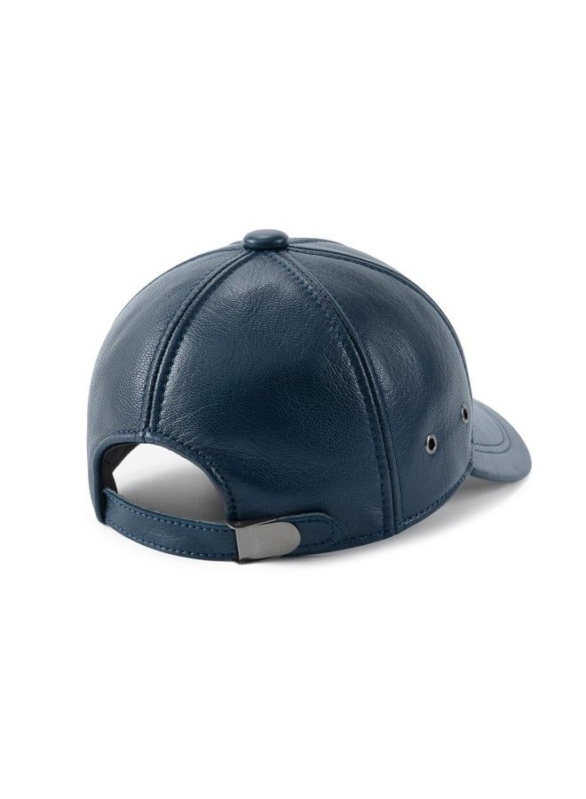 FEINION Men's Leather Hat Adjustable Genuine Leather Baseball Cap - Image 5