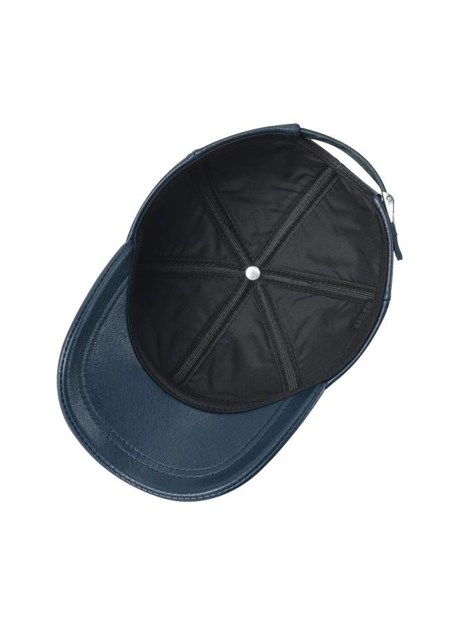FEINION Men's Leather Hat Adjustable Genuine Leather Baseball Cap - Image 4